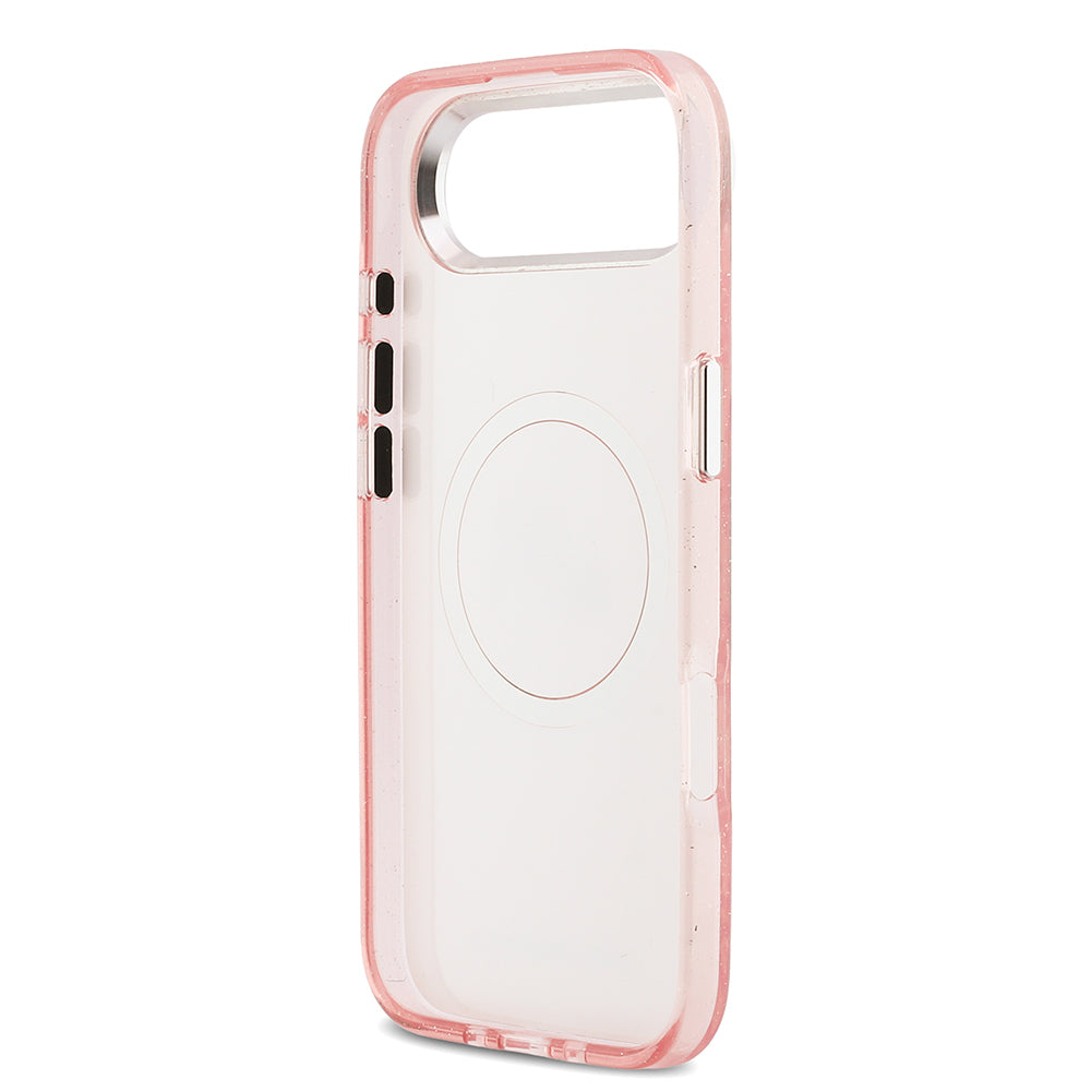 Karl Lagerfeld iPhone 17 Air Orjinal Lisanslı Parlayan Simli Karl & Choupette Heads Kılıf