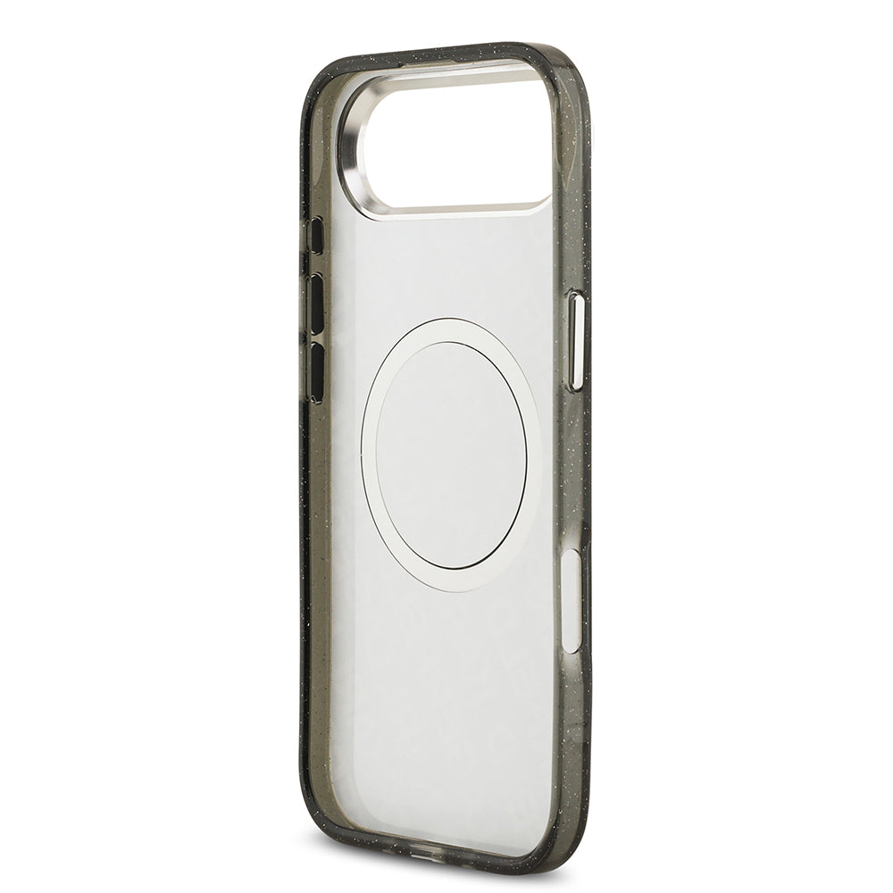 Karl Lagerfeld iPhone 17 Air Orjinal Lisanslı Parlayan Simli Karl & Choupette Heads Kılıf