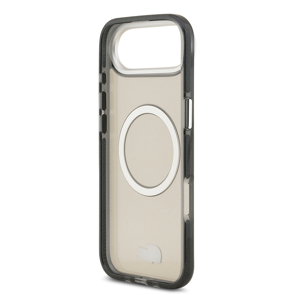 Lacoste iPhone 17 Air Orjinal Lisanslı M-safe Şarj Özellikli İkonik Timsah Logolu Buzlu Kılıf