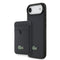 Lacoste iPhone 17 Air Orjinal Lisanslı M-safe Şarj Özellikli PU Pike Desenli Metal Logolu Kartlıklı Kılıf