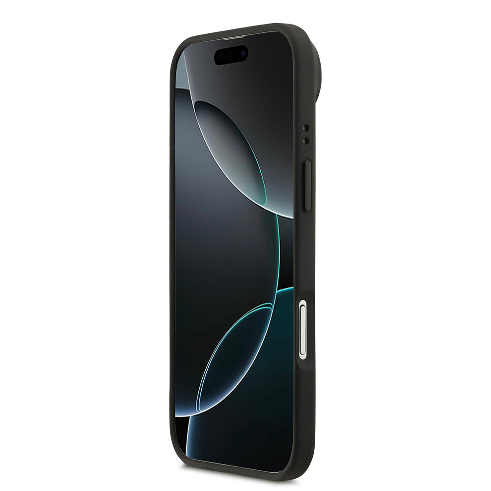 Lacoste iPhone 17 Air Orjinal Lisanslı M-safe Şarj Özellikli Standlı PU Deri Karışık Monogram Desenli Kılıf