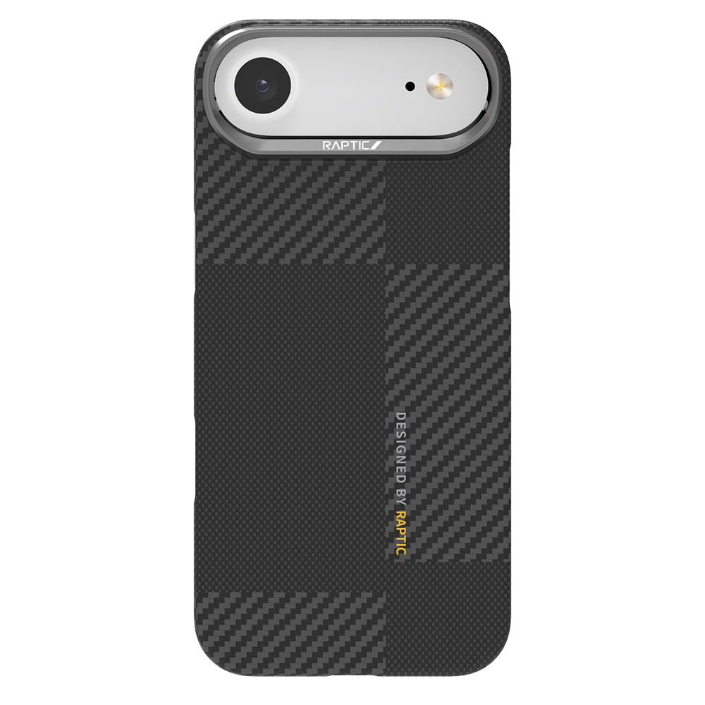 Raptic Aramid Fiber Geotik Serisi iPhone 17 Air Magsafe 600D Metal Kamera Çerçeveli Telefon Kılıfı