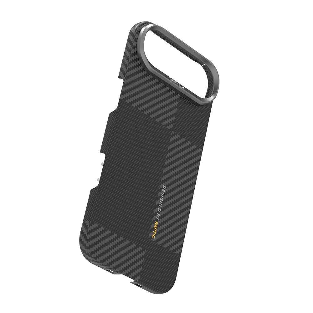 Raptic Aramid Fiber Geotik Serisi iPhone 17 Air Magsafe 600D Metal Kamera Çerçeveli Kılıf