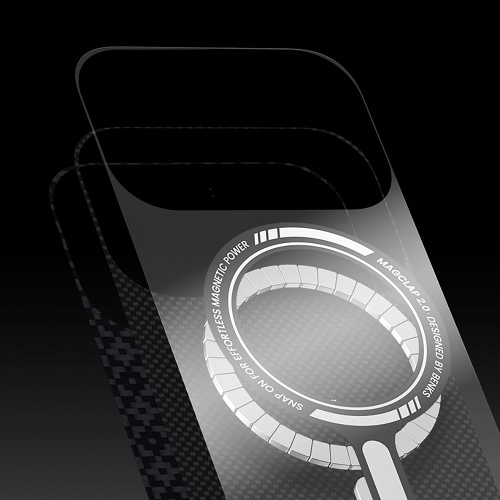 Benks ArmorAir ArmorGrid Serisi iPhone 17 Air Kılıf M-Safe Şarj Özellikli Kevlar Kılıf