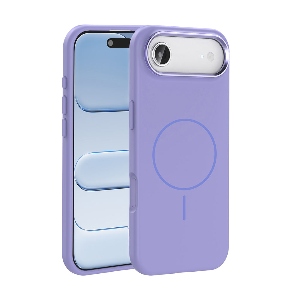 Cepax iPhone 17 Air M-Safe Şarj Özellikli Metal Kamera Çerçeveli Edi Silikon Kılıf