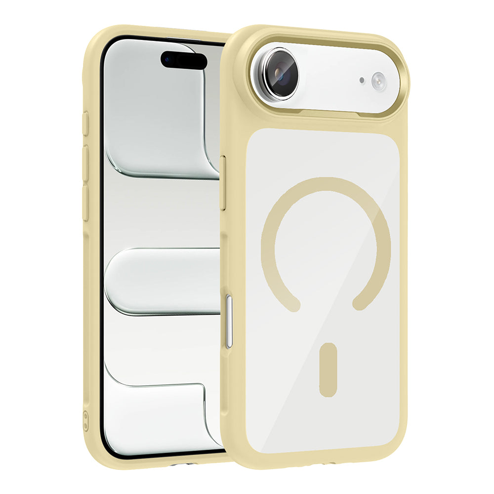 Cepax iPhone 17 Air M-Safe Şarj Özellikli Metal Kamera Çerçeveli Tiko Kılıf