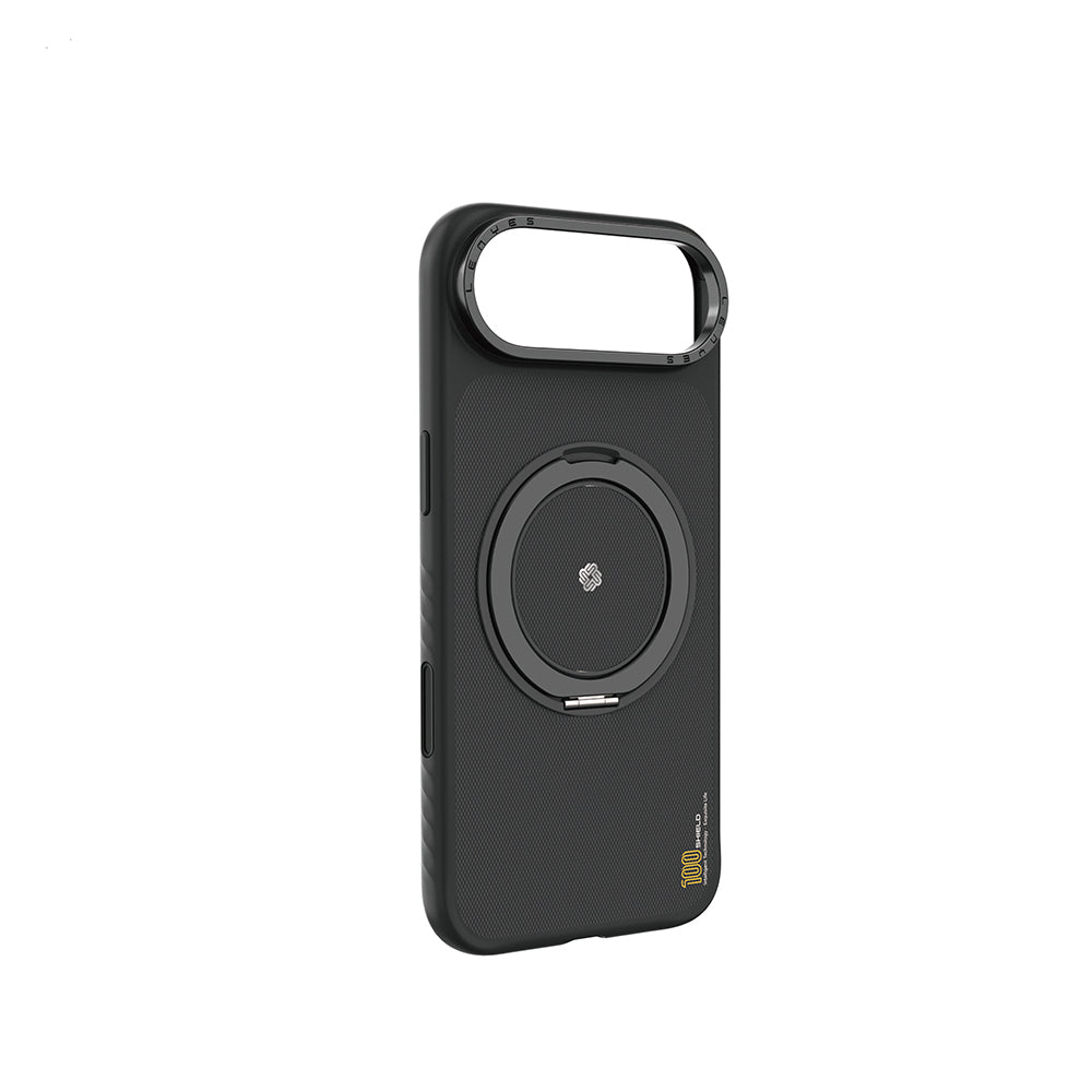 Lenyes CK225 Kevlar iPhone 17 Air M-safe Şarj Özellikli Metal Standlı Telefon Kılıfı