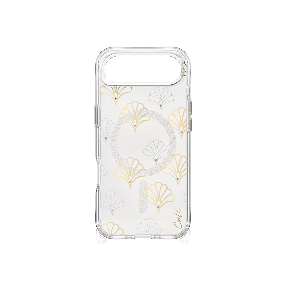 Coehl Maree iPhone 17 Air M-safe Şarj Özellikli Şeffaf Desenli Arka Yüzey Kılıf