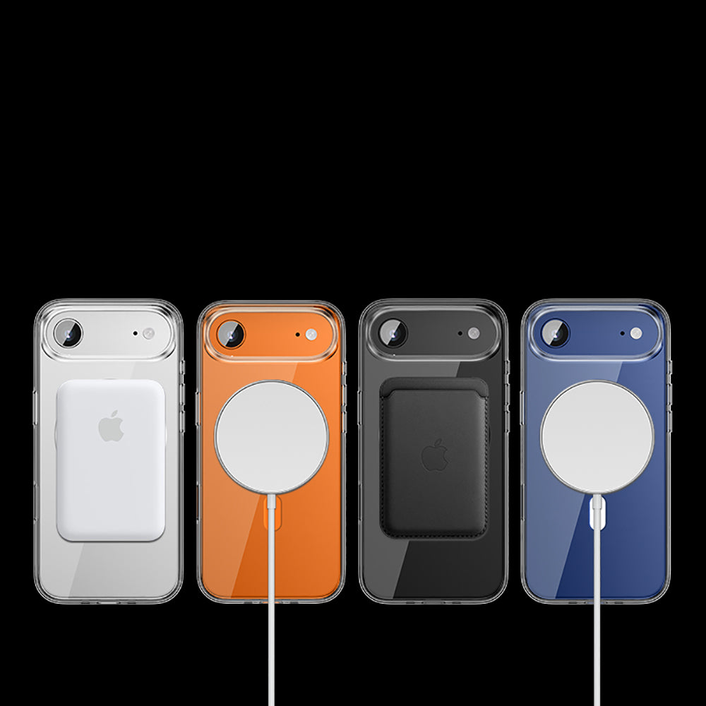 Wlons Pita iPhone 17 Air M-safe Şarj Özellikli Transparan Sert PC Kılıf