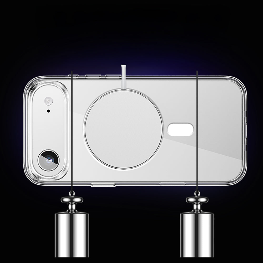 Wlons Pita iPhone 17 Air M-safe Şarj Özellikli Transparan Sert PC Kılıf