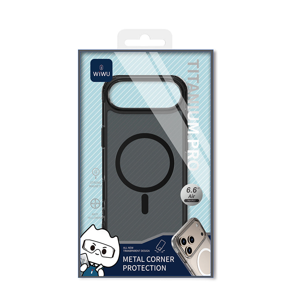 Wiwu MCC-702 Titanyum Pro Serisi iPhone 17 Air M-safe Şarj Özellikli Sert PC Kılıf