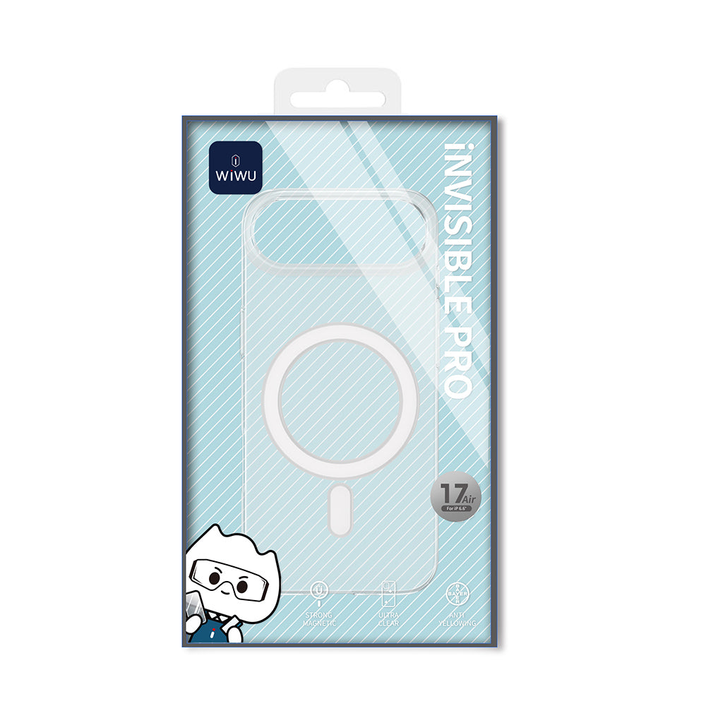 Wiwu YXK-207 Invisible Pro iPhone 17 Air Kılıf M-safe Sert PC Telefon Kılıfı