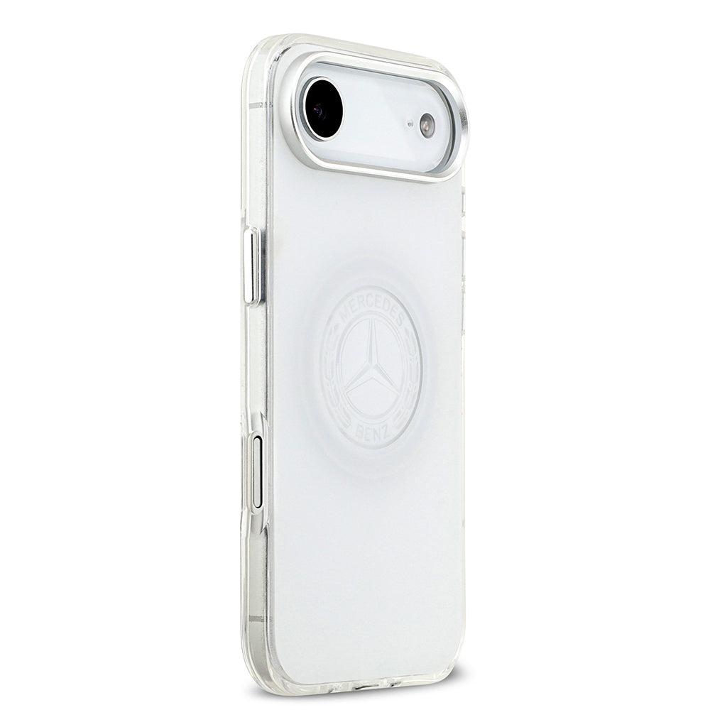 Mercedes Benz iPhone 17 Air Orjinal Lisanslı M-safe Şarj Özellikli Buzlu PC Nostaljik Yıldız Dizayn Kılıf