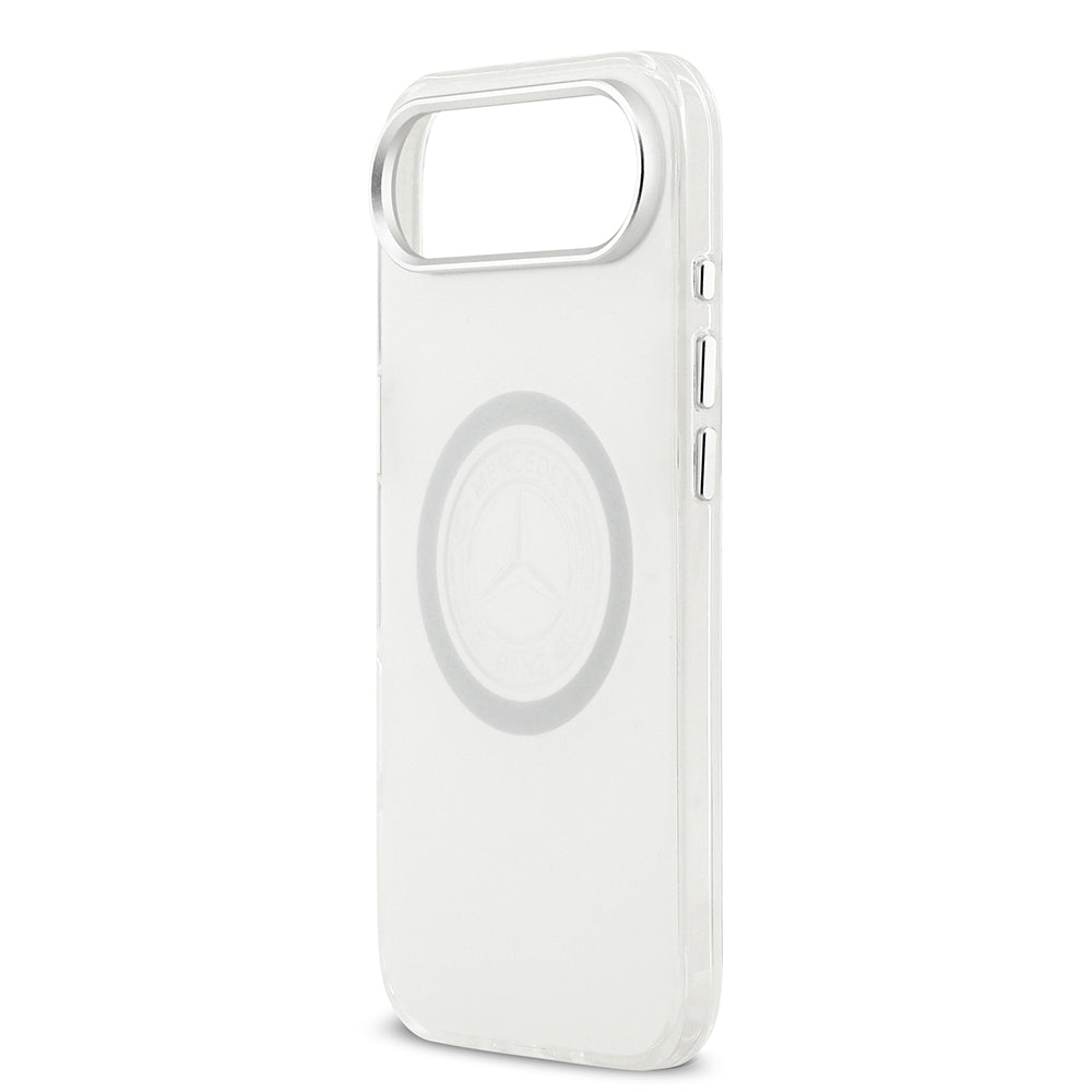 Mercedes Benz iPhone 17 Air Orjinal Lisanslı M-safe Şarj Özellikli Buzlu PC Nostaljik Yıldız Dizayn Kılıf