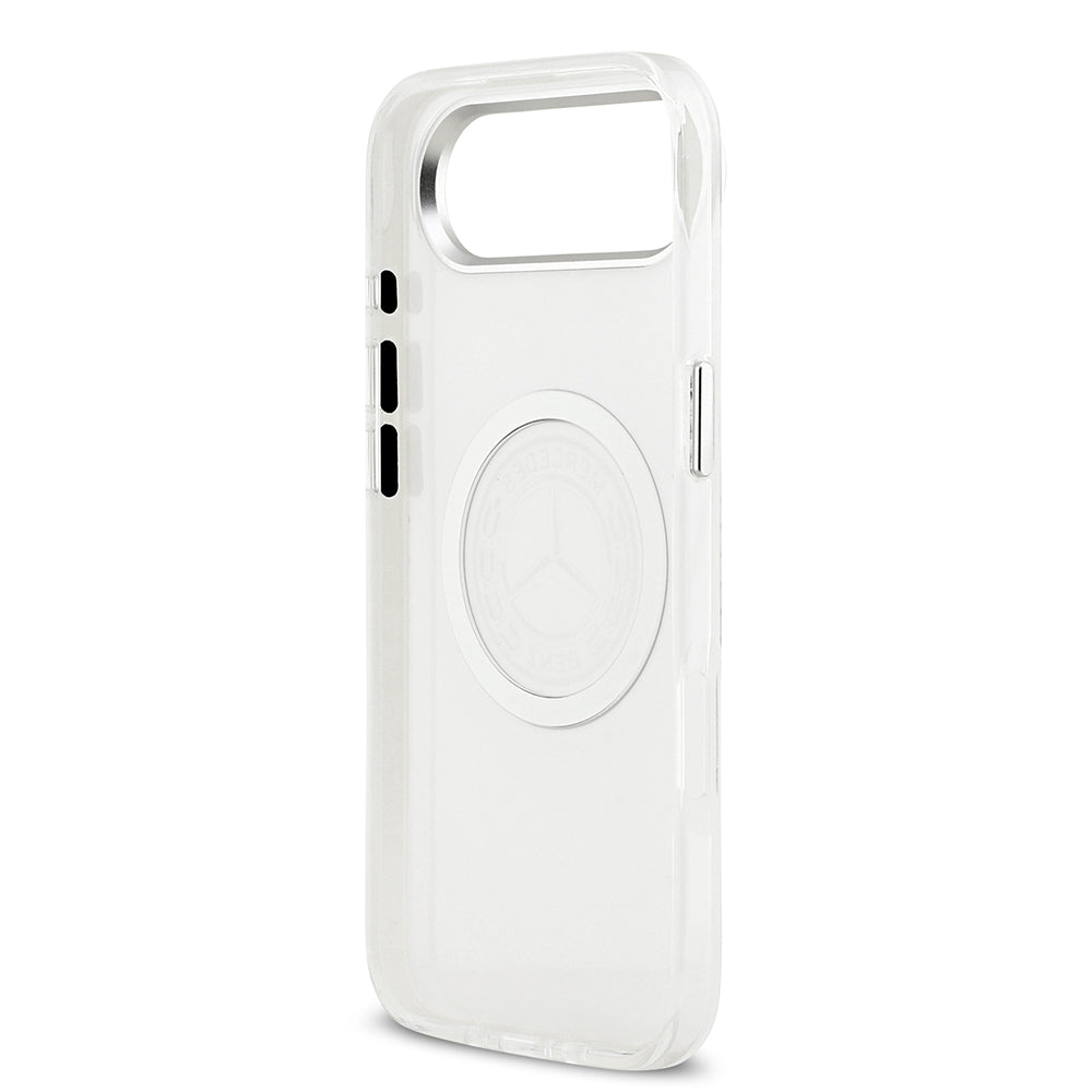 Mercedes Benz iPhone 17 Air Orjinal Lisanslı M-safe Şarj Özellikli Buzlu PC Nostaljik Yıldız Dizayn Kılıf