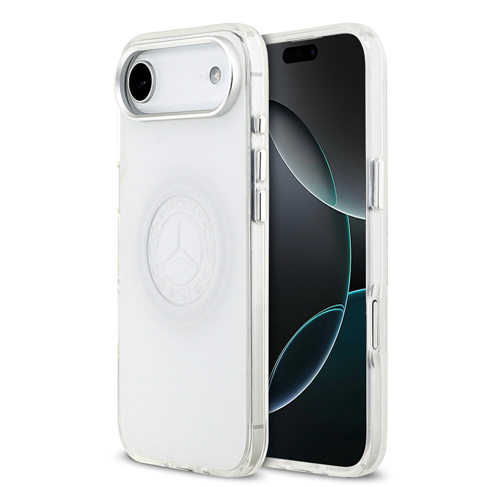 Mercedes Benz iPhone 17 Air Orjinal Lisanslı M-safe Şarj Özellikli Buzlu PC Nostaljik Yıldız Dizayn Kılıf