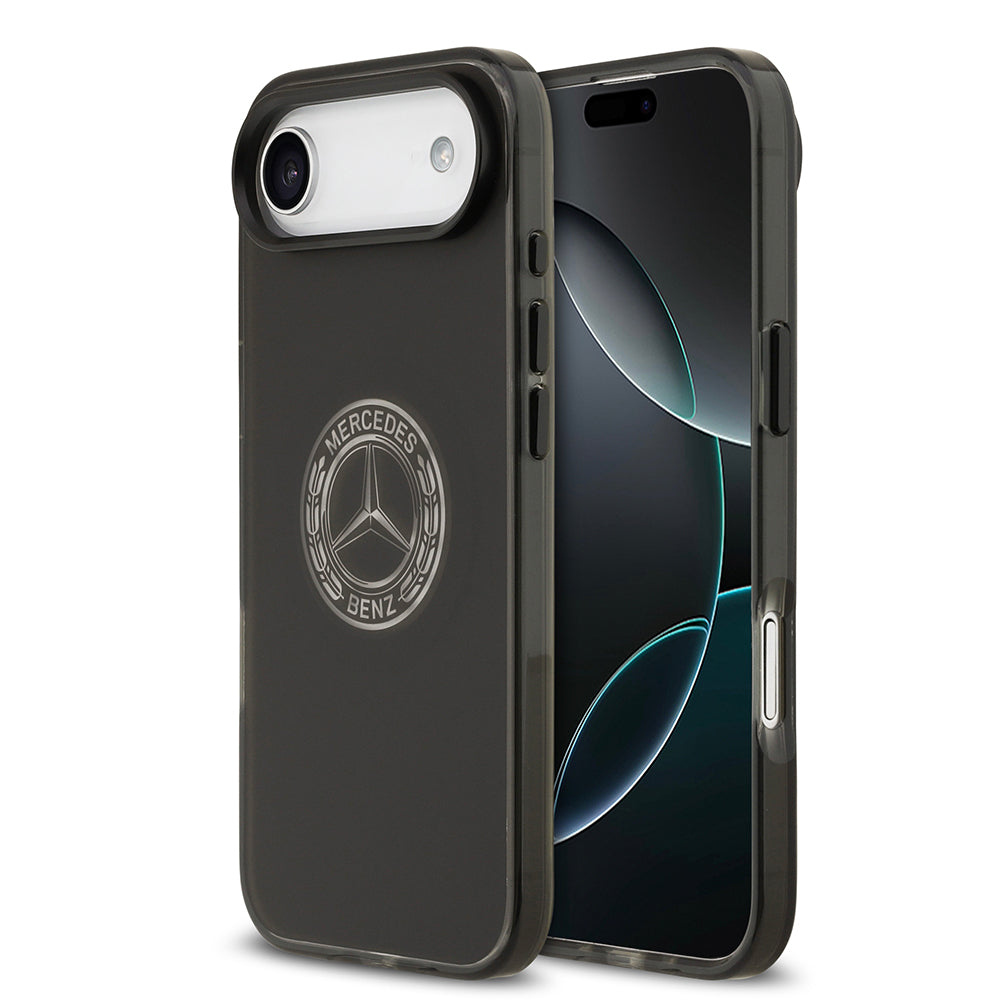 Mercedes Benz iPhone 17 Air Orjinal Lisanslı M-safe Şarj Özellikli Buzlu PC Nostaljik Yıldız Dizayn Kılıf