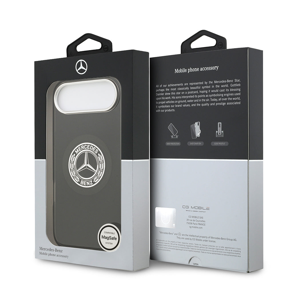 Mercedes Benz iPhone 17 Air Orjinal Lisanslı M-safe Şarj Özellikli Çift Katmanlı PC Nostaljik Yıldız Dizayn Kılıf