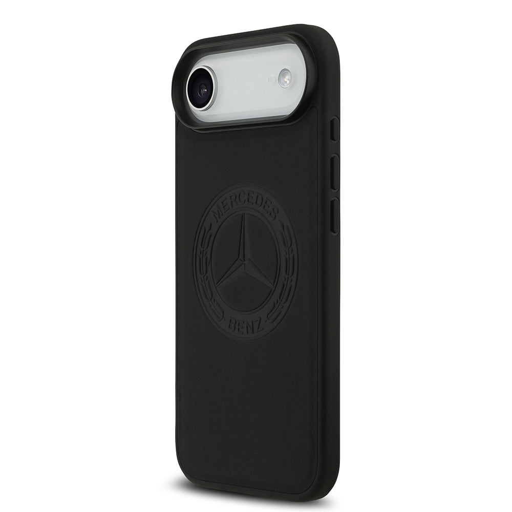 Mercedes Benz iPhone 17 Air Orjinal Lisanslı Magsafe Hakiki Deri Nostaljik Yıldız Dizayn Kılıf