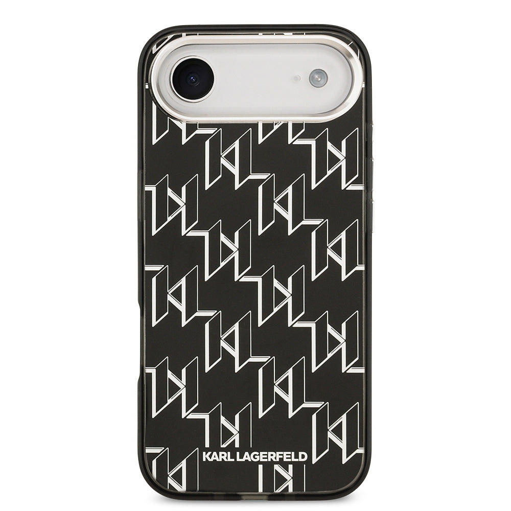 Karl Lagerfeld iPhone 17 Air Orjinal Lisanslı M-safe Şarj Özellikli IML Baskılı Monogram Dizayn Kılıf