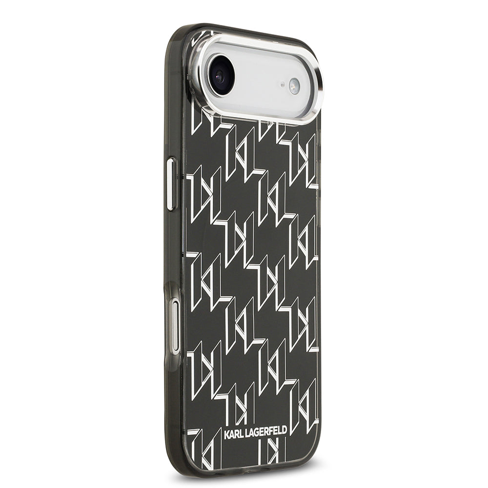 Karl Lagerfeld iPhone 17 Air Orjinal Lisanslı M-safe Şarj Özellikli IML Baskılı Monogram Dizayn Kılıf