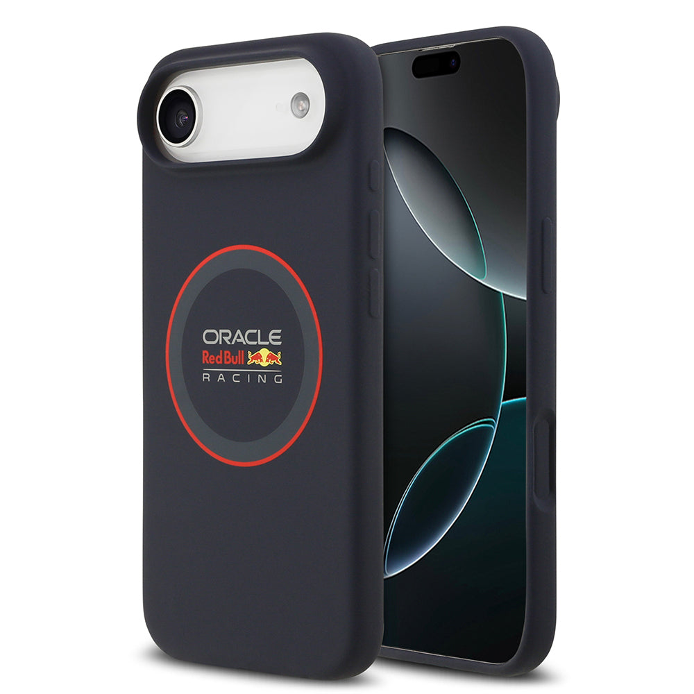 Apple iPhone 17 Air Redbull Orjinal Lisanslı M-safe Şarj Özellikli Kırmızı Halka ve Logo Silikon Kılıf