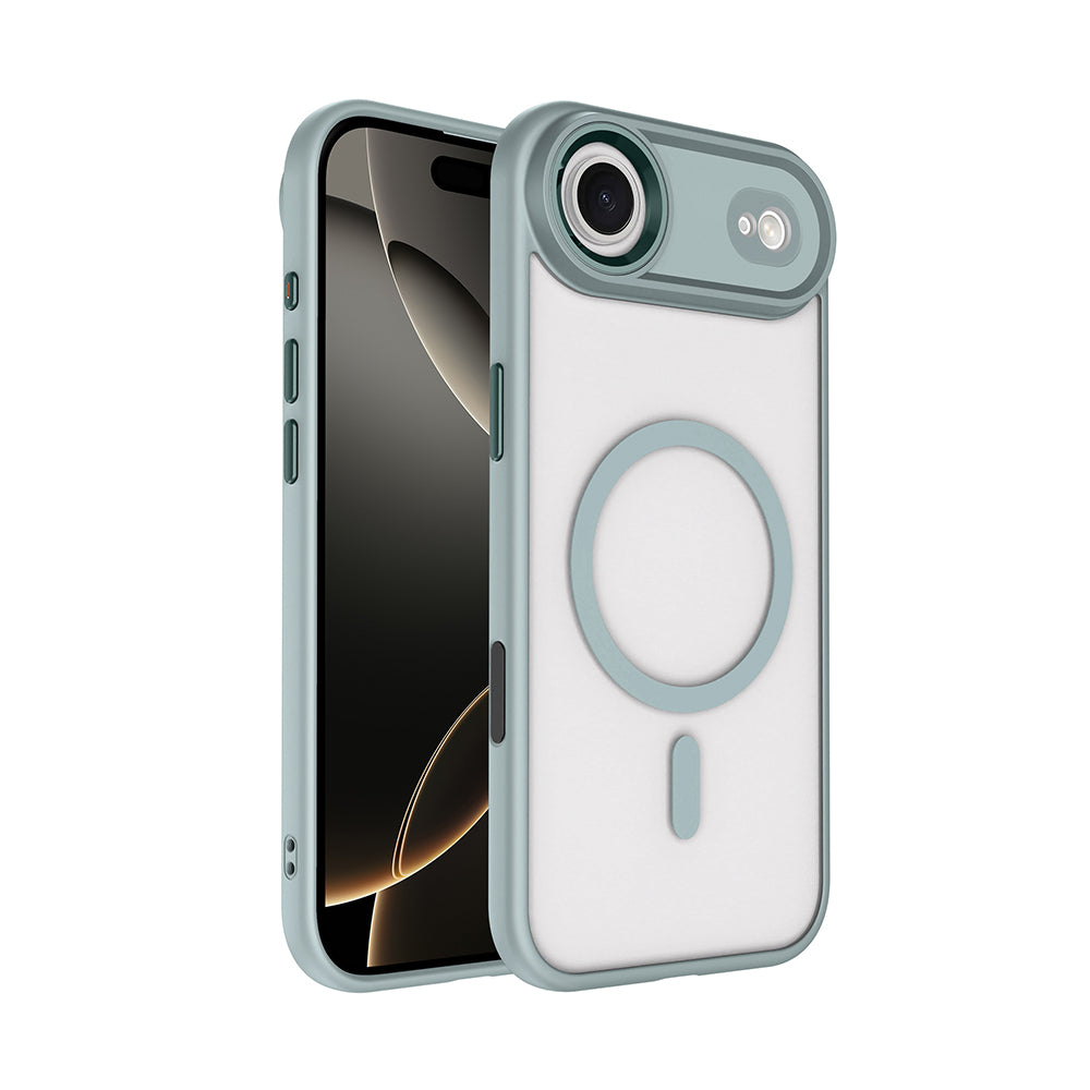 Cepax iPhone 17 Air Wireless Şarj Özellikli Krom M-safe Silikon Kılıf