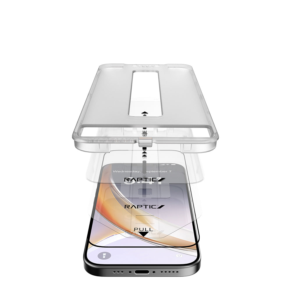 Raptic Air Glass iPhone 17 Air 2.5D Ekran Koruyucu 2 Adet + Kolay Uygulama Aparatlı