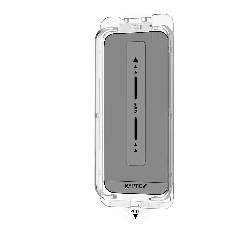 Raptic Air Glass iPhone 17 Air 2.5D Privacy Hayalet Ekran Koruyucu 2 Adet + Kolay Uygulama Aparatlı