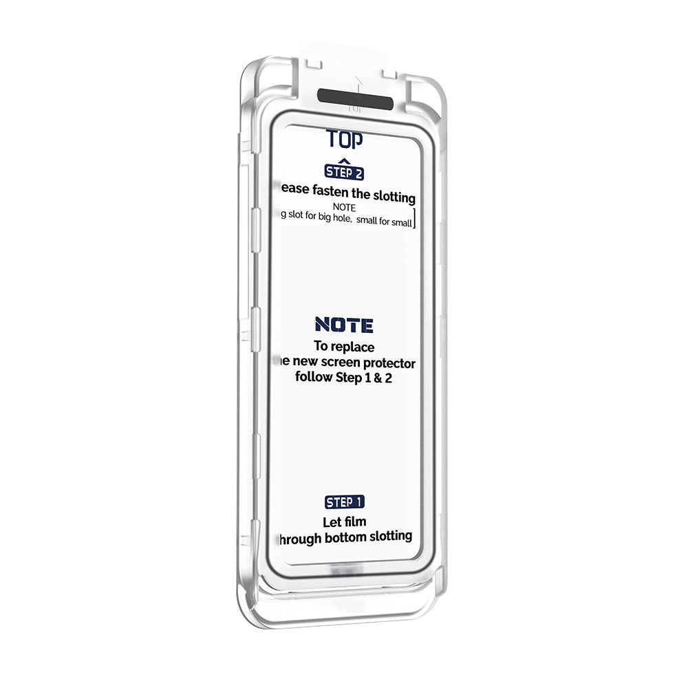 Wiwu SQ-008 iPhone 17 Air Oleofobik Easy Install Darbeye Karşı Dayanıklı Temperli Cam Ekran Koruyucu + Kolay Uygulama Aparatlı