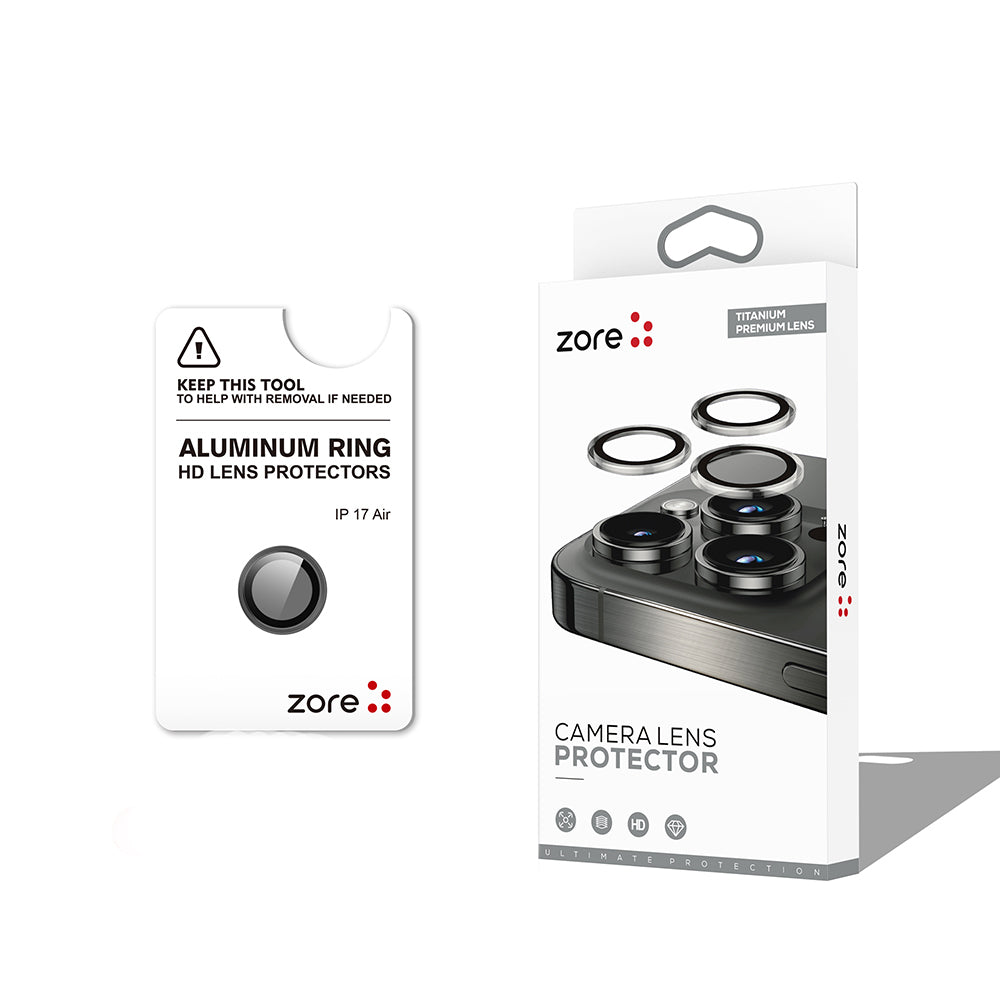 Cepax iPhone 17 Air CL-12 Premium Safir Parmak İzi Bırakmayan Anti-Reflective Kamera Lens Koruyucu
