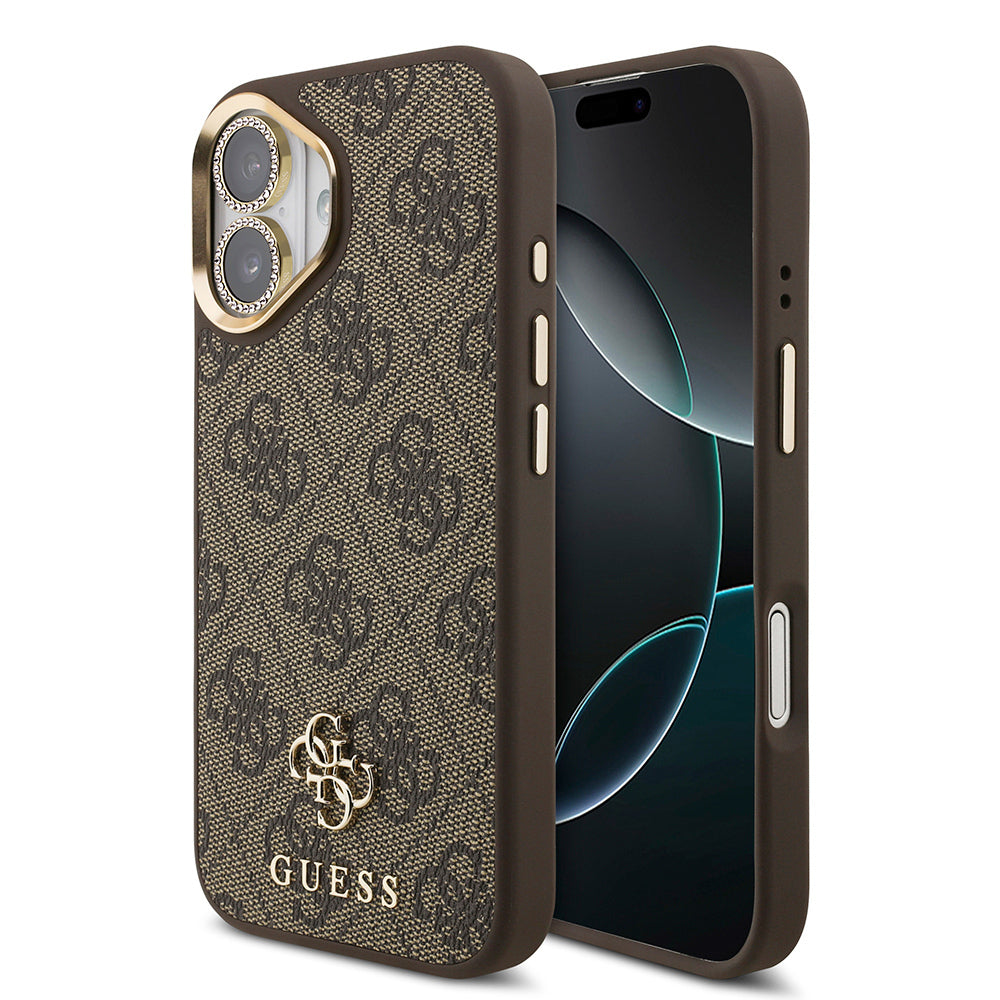 Guess iPhone 17 Orjinal Lisanslı 4G ve Yazı Logolu Kılıf + Ekran Koruyucu + Lens Koruyucu 3in1 Aksesuar Seti