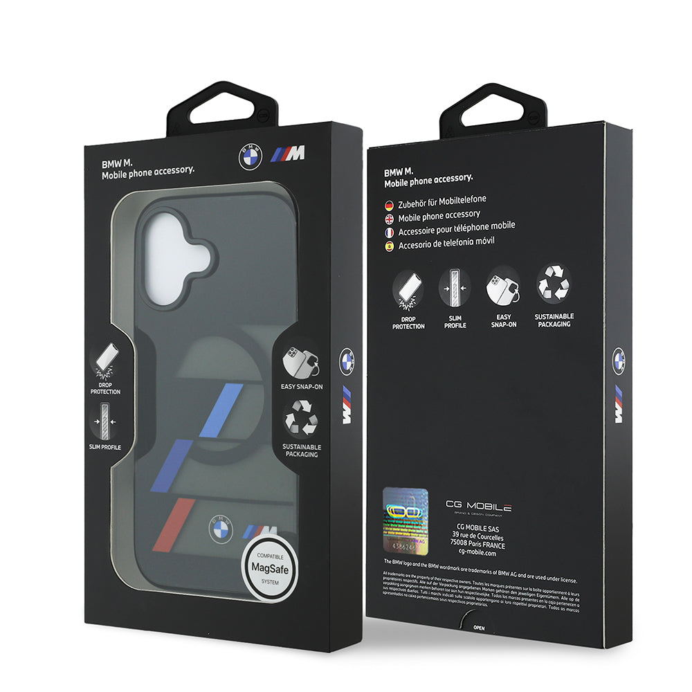 BMW iPhone 17 Orjinal Lisanslı M-safe Şarj Özellikli IML Baskılı Üç Renkli M Dizayn Kılıf