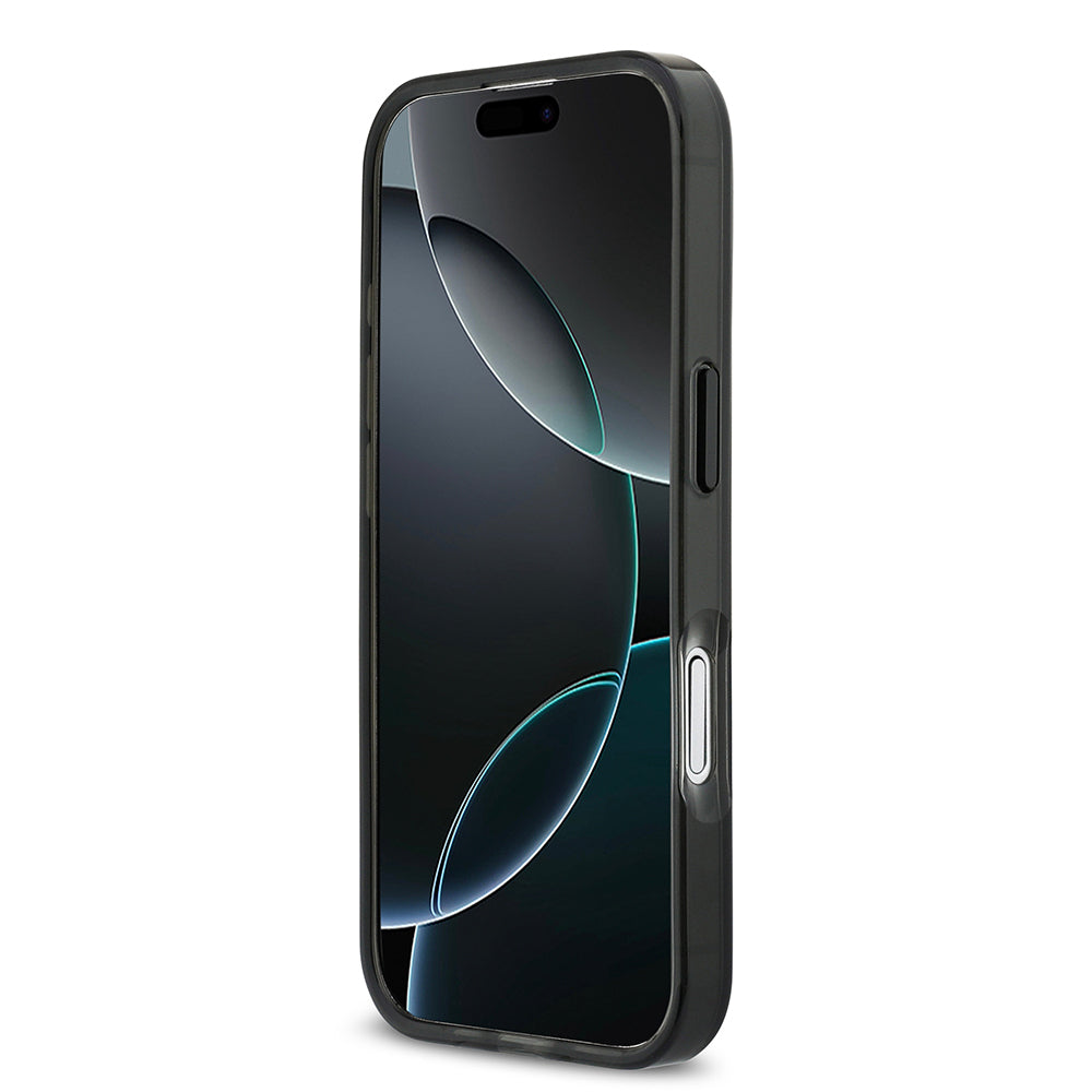 BMW iPhone 17 Orjinal Lisanslı M-safe Şarj Özellikli Metal Kamera Butonlu Yatay Şeritli M Dizayn Kılıf