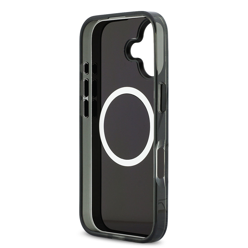 BMW iPhone 17 Orjinal Lisanslı M-safe Şarj Özellikli Metal Kamera Butonlu Yatay Şeritli M Dizayn Kılıf