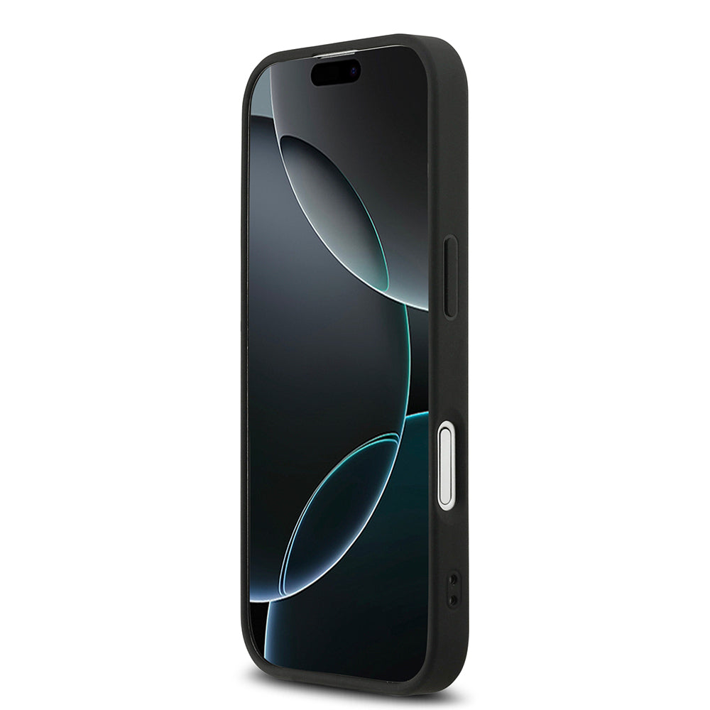 DKNY iPhone 17 Orjinal Lisanslı M-safe Şarj Özellikli 3D Yazılı Grid Pattern Telefon Kılıfı