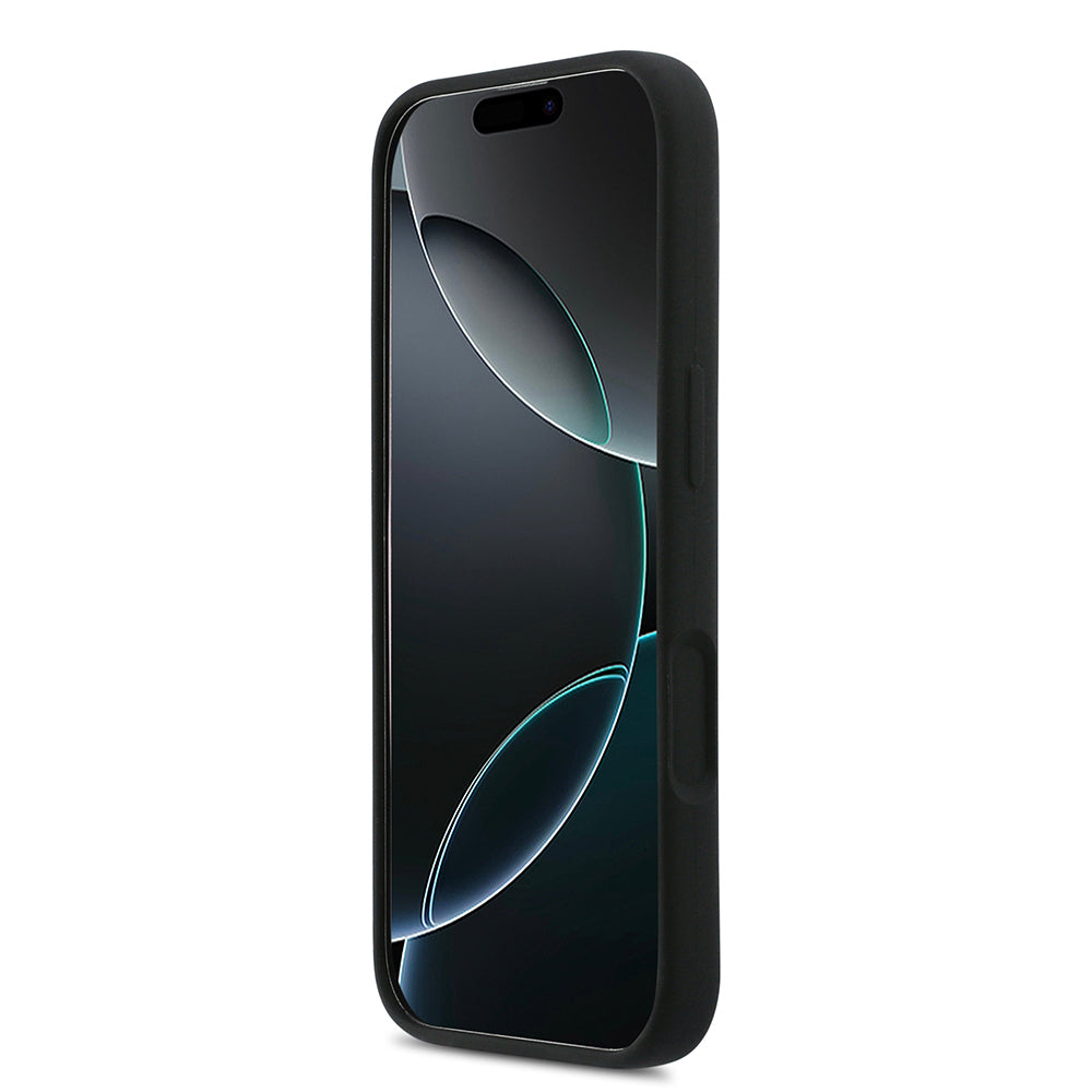 DKNY iPhone 17 Orjinal Lisanslı M-safe Şarj Özellikli Metal Logolu Silikon Telefon Kılıfı