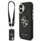 Guess iPhone 17 Orjinal Lisanslı 4G Büyük Metal Logolu Kalın Askılı Kılıf