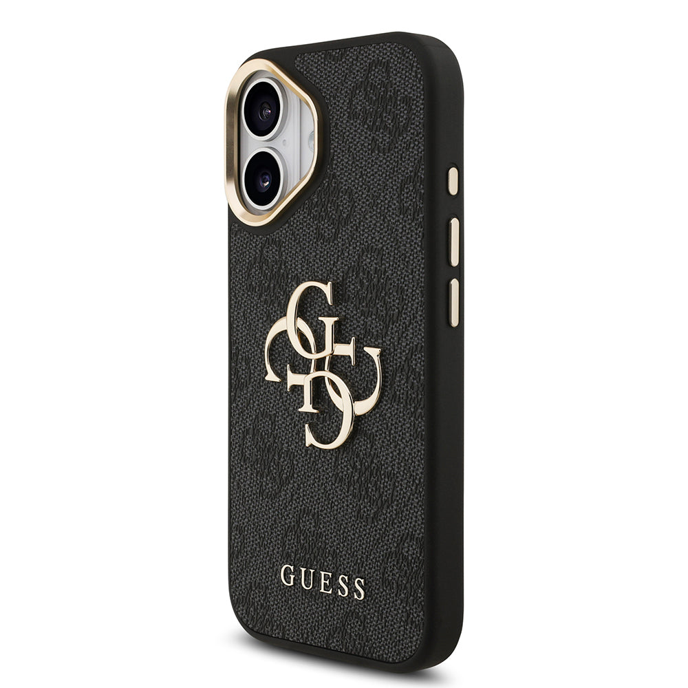 Guess iPhone 17 Orjinal Lisanslı 4G Büyük Metal Logolu Kalın Askılı Kılıf