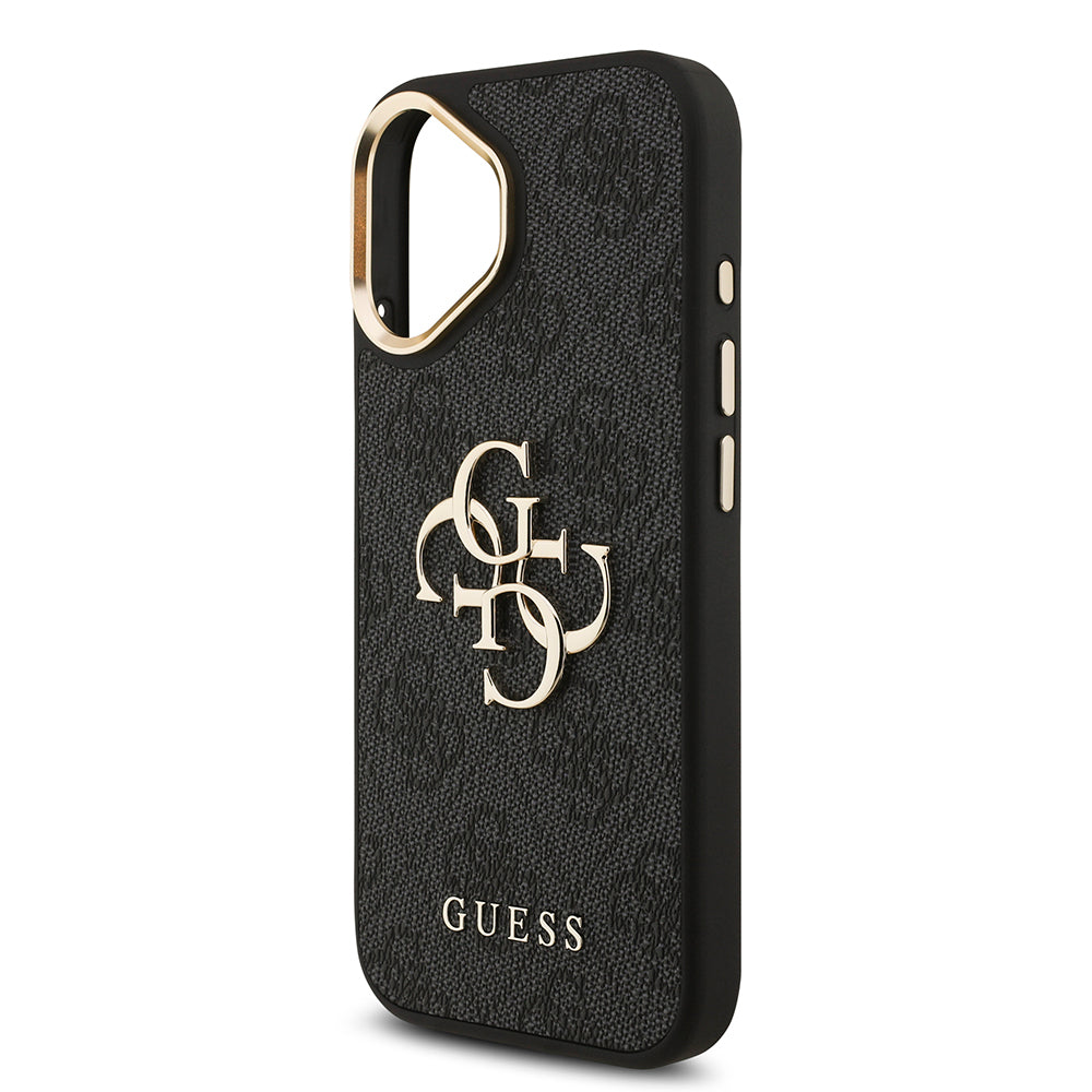 Guess iPhone 17 Orjinal Lisanslı 4G Büyük Metal Logolu Kalın Askılı Kılıf