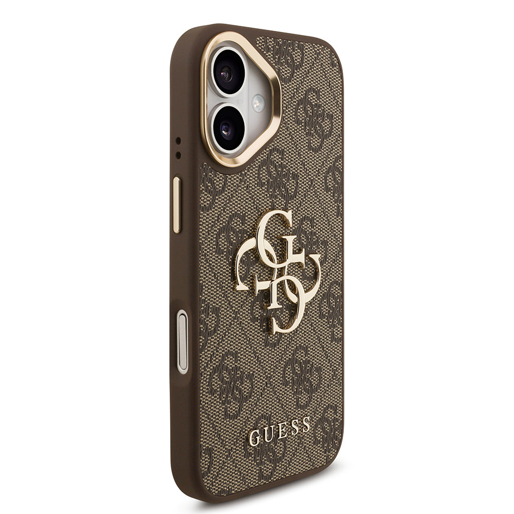 Guess iPhone 17 Orjinal Lisanslı 4G Büyük Metal Logolu Kalın Askılı Kılıf