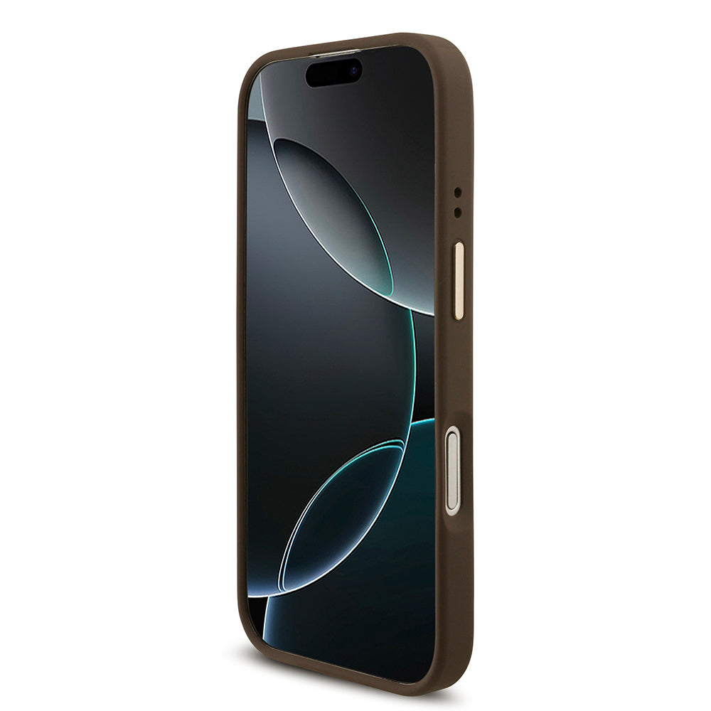 Guess iPhone 17 Orjinal Lisanslı 4G Büyük Metal Logolu Kalın Askılı Kılıf