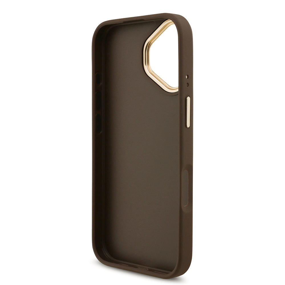 Guess iPhone 17 Orjinal Lisanslı 4G Büyük Metal Logolu Kalın Askılı Kılıf