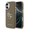 Guess iPhone 17 Orjinal Lisanslı Grained 4G Metal Büyük Logolu Kılıf
