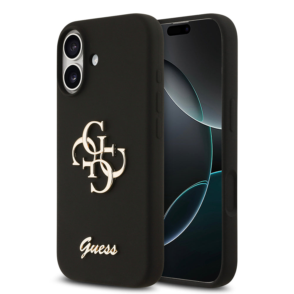 Guess iPhone 17 Orjinal Lisanslı Grained Yazı Logolu Telefon Kılıfı