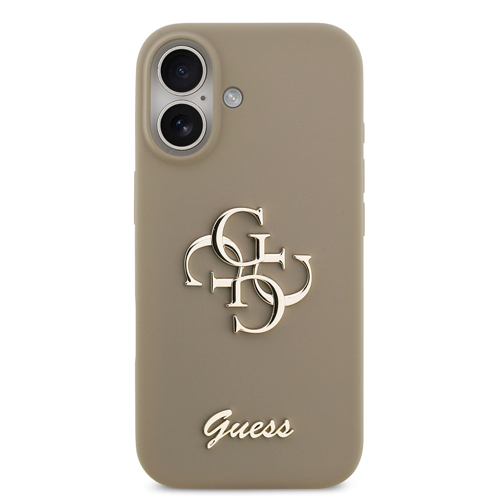 Guess iPhone 17 Orjinal Lisanslı Grained Yazı Logolu Telefon Kılıfı