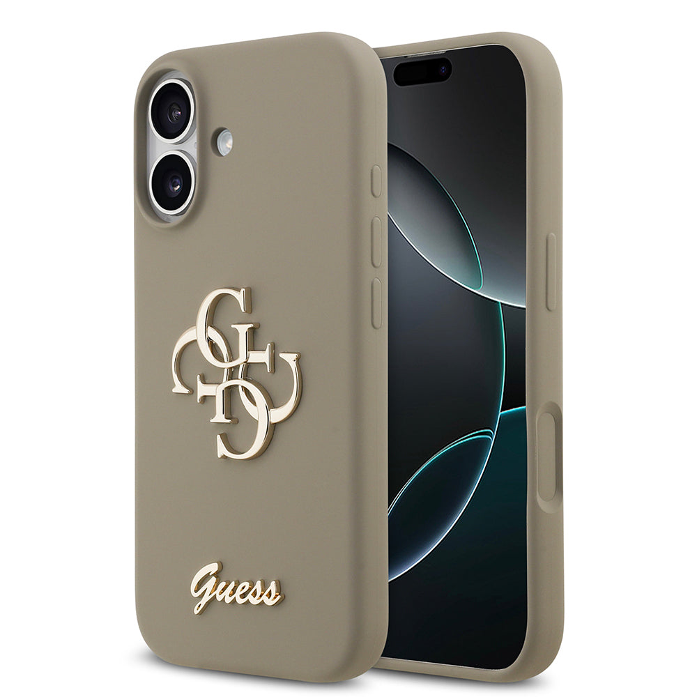 Guess iPhone 17 Orjinal Lisanslı Grained Yazı Logolu Telefon Kılıfı