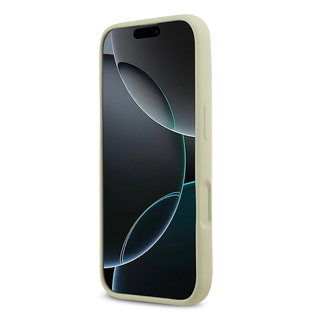 Guess iPhone 17 Orjinal Lisanslı Grained Yazı Logolu Telefon Kılıfı