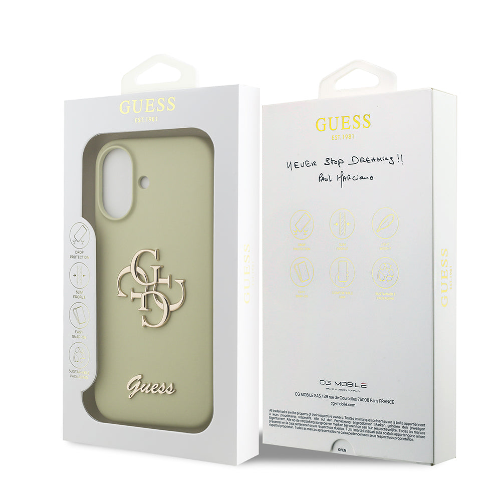 Guess iPhone 17 Orjinal Lisanslı Grained Yazı Logolu Telefon Kılıfı