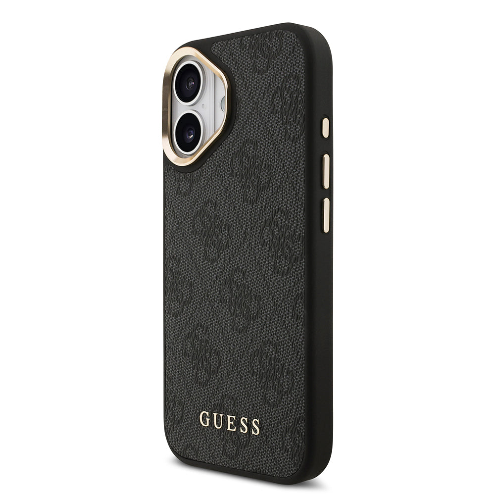 Guess iPhone 17 Orjinal Lisanslı M-safe Şarj Özellikli 4G Metal Büyük Logolu Kartlıklı Kılıf